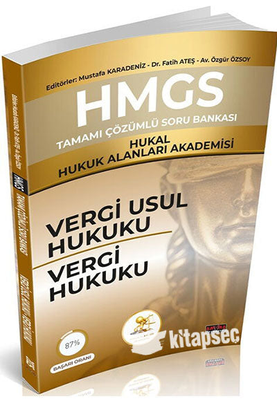 HMGS Soru Bankası Vergi Usul Hukuku Vergi Hukuku Savaş Yayınları - Dr. Mustafa Karadeniz kitap kapağı