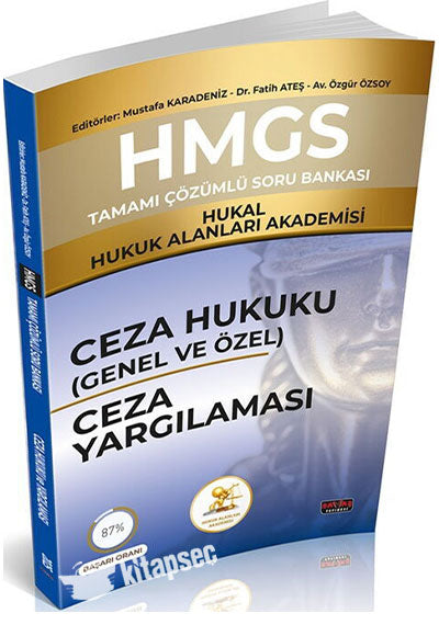 HMGS Ceza Hukuku Ceza Yargılaması Soru Bankası Savaş Yayınları - Dr. Mustafa Karadeniz kitap kapağı