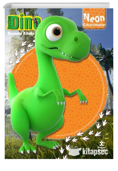 Dostum Dino Neon Çıkartmalı Boyama Kitabı Doğan Çocuk - Kolektif kitap kapağı