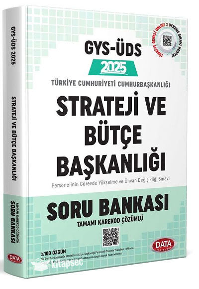 2025 GYS T.C. Cumhurbaşkanlığı Strateji ve Bütçe Başkanlığı Tüm Kadrolar Soru Bankası Çözümlü Görevde Yükselme - Data Komisyon kitap kapağı