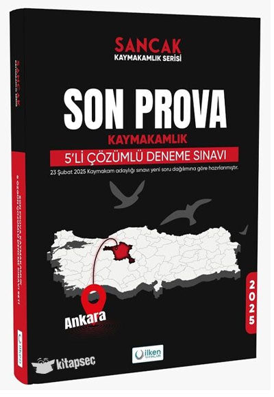 2025 Kaymakanlık Son Prova 5 Deneme Çözümlü Sancak Serisi İlken Yayıncılık - Komisyon kitap kapağı