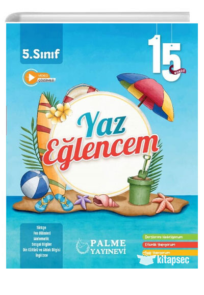 Palme 5.Sınıf 15 Günde Yaz Eğlencem Yeni - Bekir Yılmaz kitap kapağı