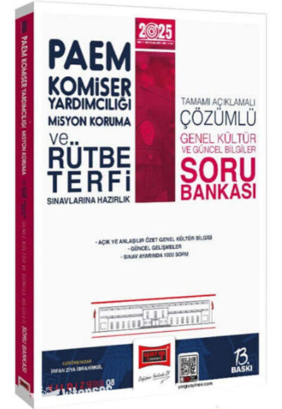 2025 PAEM Komiser Yardımcılığı Misyon Koruma ve Rütbe Terfi Sınavlarına Hazırlık Genel Kültür Güncel Bilgiler Soru - İrfan Ziya İbrahimgil kitap kapağı