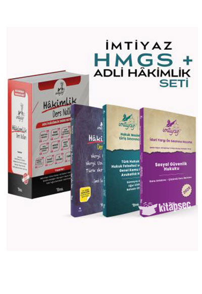 İMTİYAZ HMGS + Adli Hâkimlik Ders Notu Özel Set - Metin Kaya kitap kapağı