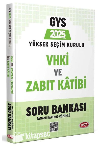 2025 GYS YSK VHKİ ve Zabıt Katibi Soru Bankası Görevde Yükselme - Data Komisyon kitap kapağı