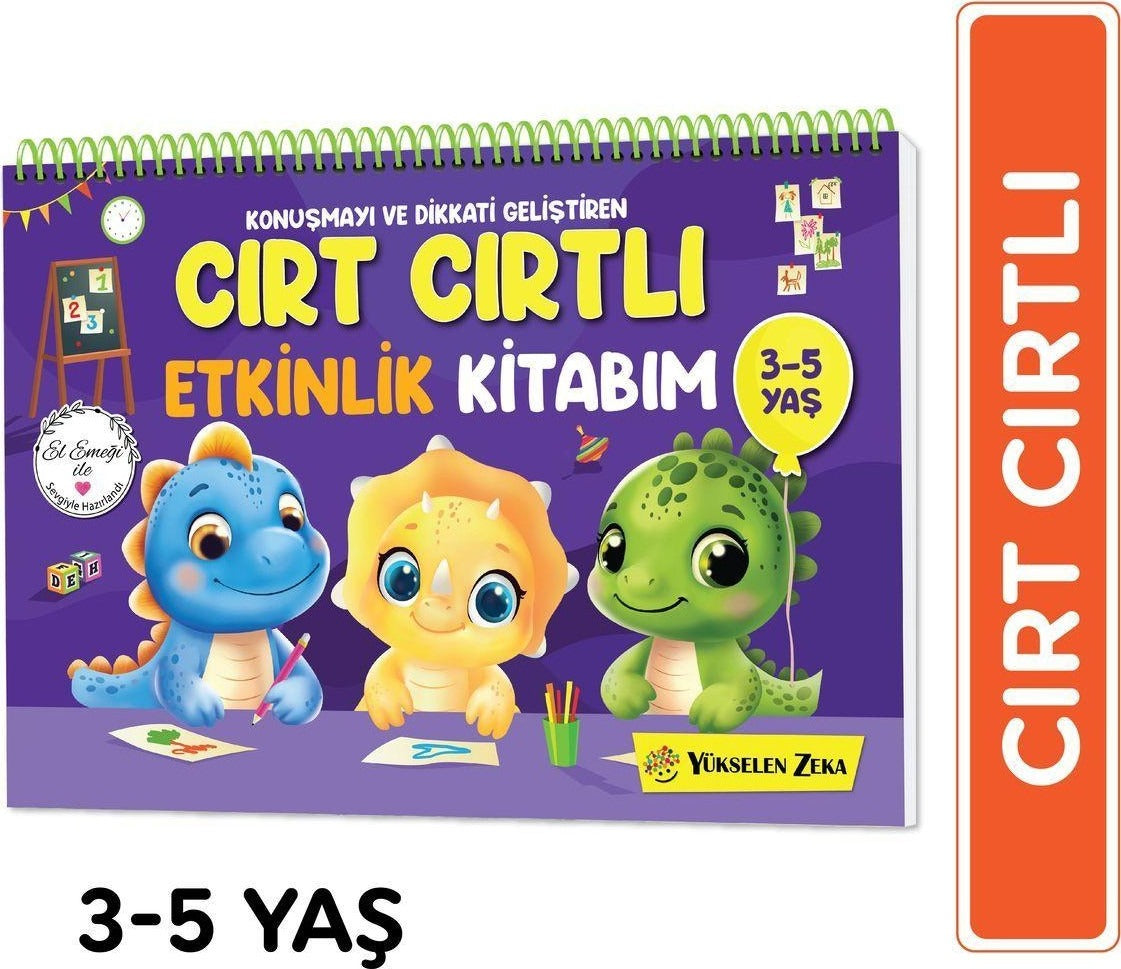 Konuşma ve Dikkati Geliştiren Cırt Cırtlı Etkinlik Kitabım (3-5 Yaş)