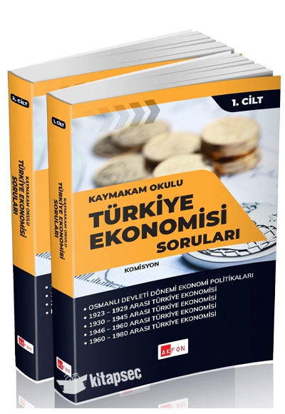Kaymakam Okulu Türkiye Ekonomisi Soruları Çözümlü 2 Cilt - Komisyon kitap kapağı