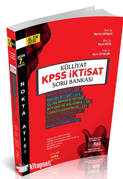 Külliyat KPSS İktisat Soru Bankası - Mehmet Dikkaya kitap kapağı