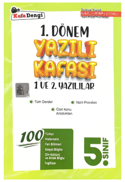 5. Sınıf 1. Dönem Yazılı Kafası - Kafadengi Komisyon kitap kapağı