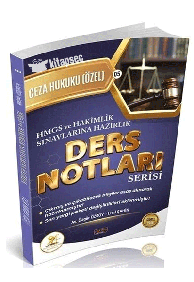 2026 HMGS Hakimlik HUKAL Ceza Hukuku Özel Hükümler Ders Notları Savaş Yayınları - Av. Özgür Özsoy kitap kapağı