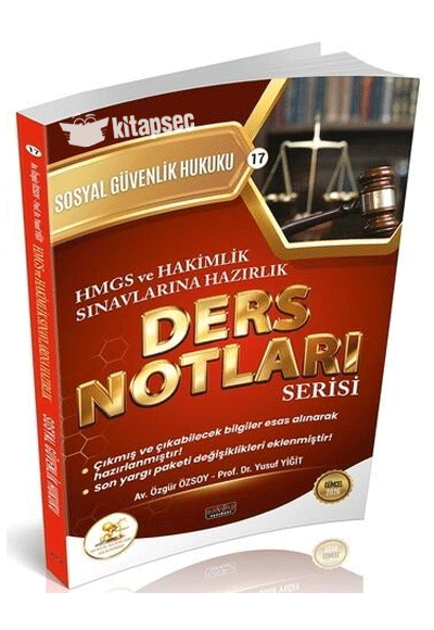 2026 HUKAL HMGS Hakimlik Sosyal Güvenlik Hukuku Ders Notları Savaş Yayınları - Av. Özgür Özsoy kitap kapağı