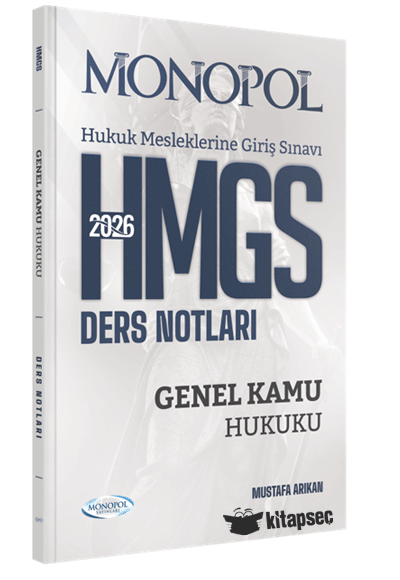 2026 HMGS Genel Kamu Hukuku Ders Notları - Mustafa Arıkan kitap kapağı