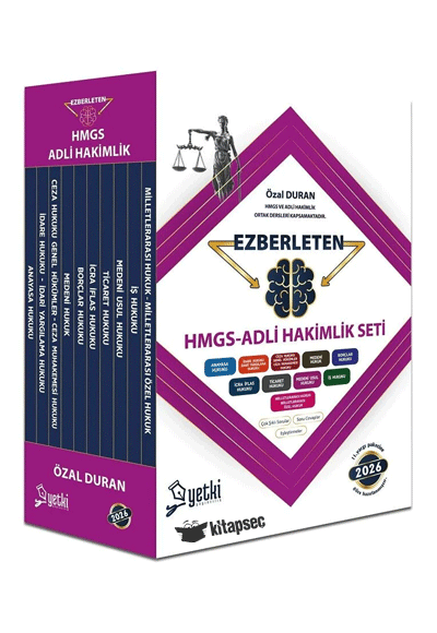Ezberleten Adli Hakimlik Seti Yetki Yayınları - Özal Duran kitap kapağı