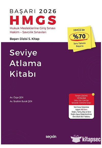 2026 BAŞARI HMGS Seviye Atlama Kitabı Seçkin Yayınları - Özge Şen kitap kapağı