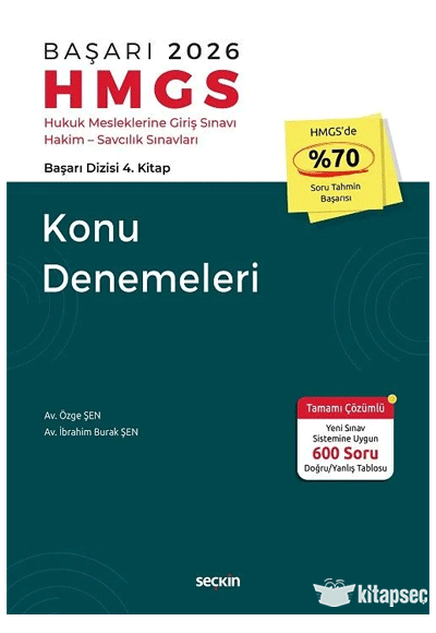 2026 BAŞARI HMGS Konu Denemeleri Seçkin Yayınları - Özge Şen kitap kapağı