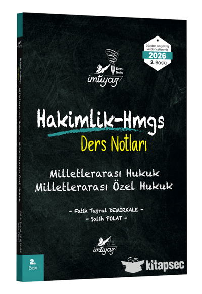 2026 HMGS Hakimlik Milletlerarası Hukuk, Milletlerarası Özel Hukuk Ders Notları 2. Baskı - Fatih Tuğrul Demirkale kitap kapağı