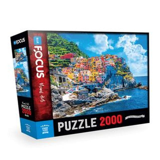 2000 Parça Puzzle - Cinque Terre | Blue Focus Yayınları