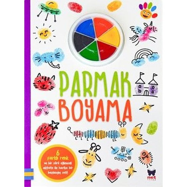 Parmak Boyama Seti - Mor | Net Çocuk Yayınları (İnce Kapak)