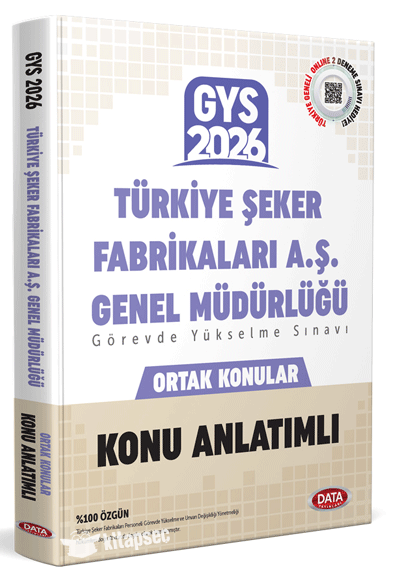 2026 Türkiye Şeker Fabrikaları A.Ş. Müdürlüğü GYS Ortak Konular Konu Anlatımlı Data Yayınları - Data Komisyon kitap kapağı