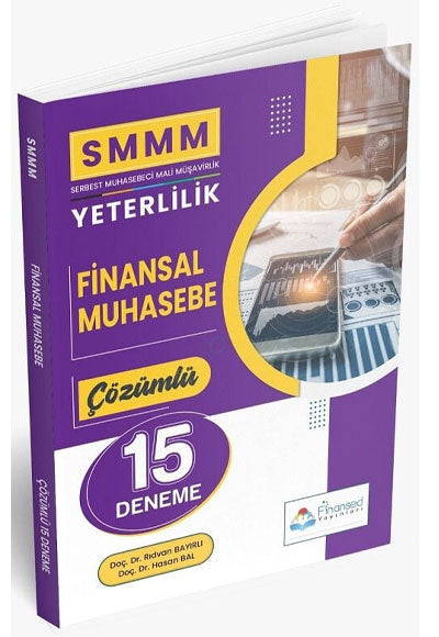 SMMM Yeterlilik Finansal Muhasebe 15 Deneme Çözümlü - Rıdvan Bayırlı kitap kapağı