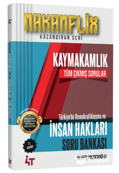MAKAMFLİX Kaymakamlık Türkiyede Demokratikleşme ve İnsan Hakları Tüm Çıkmış Sorular Çözümlü - Alper Yazıcıoğlu kitap kapağı
