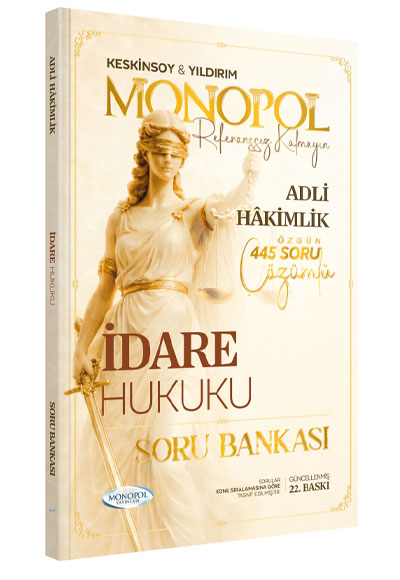 2026 Adli Hakimlik İdare Hukuku Soru Bankası Çözümlü 22. Baskı - Ömer Keskinsoy kitap kapağı