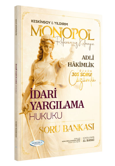 2026 Adli Hakimlik İdari Yargılama Hukuku Soru Bankası Çözümlü 22. Baskı - Ömer Keskinsoy kitap kapağı