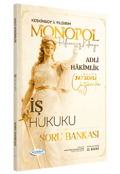 2026 Adli Hakimlik İş Hukuku Soru Bankası Çözümlü 22. Baskı - Ömer Keskinsoy kitap kapağı