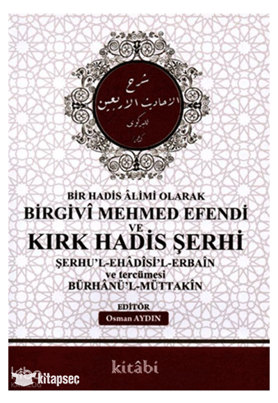 Birgivi Mehmed Efendi Ve Kırk Hadis Şerhi - Osman Aydın kitap kapağı