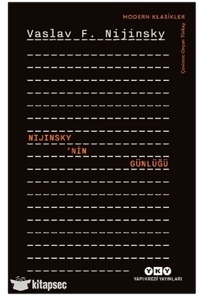 Nijinsky’nin Günlüğü - Vaslav F. Nijinsky kitap kapağı