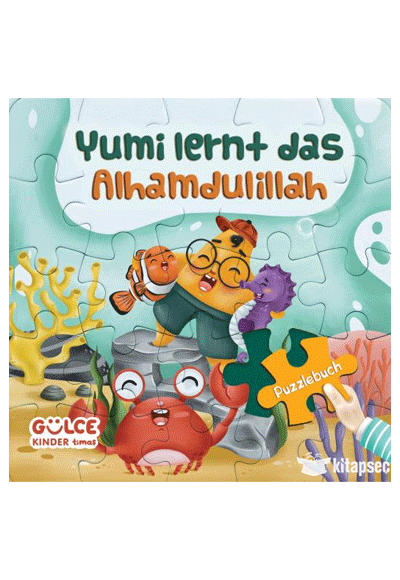 Yumi Lernt Das Alhamdulillah - Yumi Elhamdülillah`ı Öğreniyor / Yapbozlu Kitap (Almanca) - Şevval Tiryaki kitap kapağı