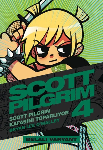 Scott Pilgrim 4:Scott Pilgrim Kafasını Toparlıyor (Belalı Varyant) - Bryan Lee O`Malley kitap kapağı