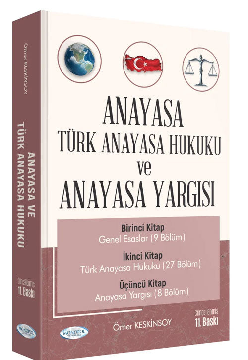 2026 Anayasa ve Türk Anayasa Hukuku Konu Anlatımı 11. Baskı - - Ömer Keskinsoy kitap kapağı