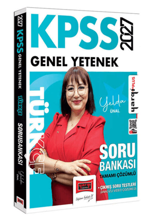 2027 KPSS Genel Yetenek Türkçe Tamamı Çözümlü Soru Bankası Yargı Yayınevi - Yelda Ünal kitap kapağı