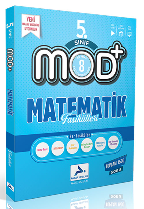 5. Sınıf MOD Matematik Konu Anlatım Paraf Yayınları - Komisyon kitap kapağı