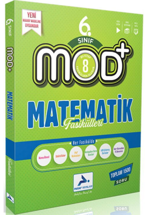 6. Sınıf Matematik MOD Konu Anlatım Fasikülleri Paraf Yayınları - Komisyon kitap kapağı