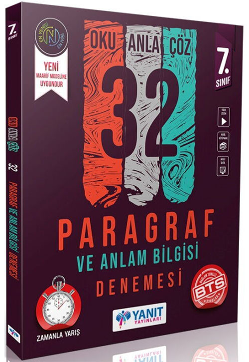 7. Sınıf Anlam Bilgisi 32 Denemesi - Komisyon kitap kapağı