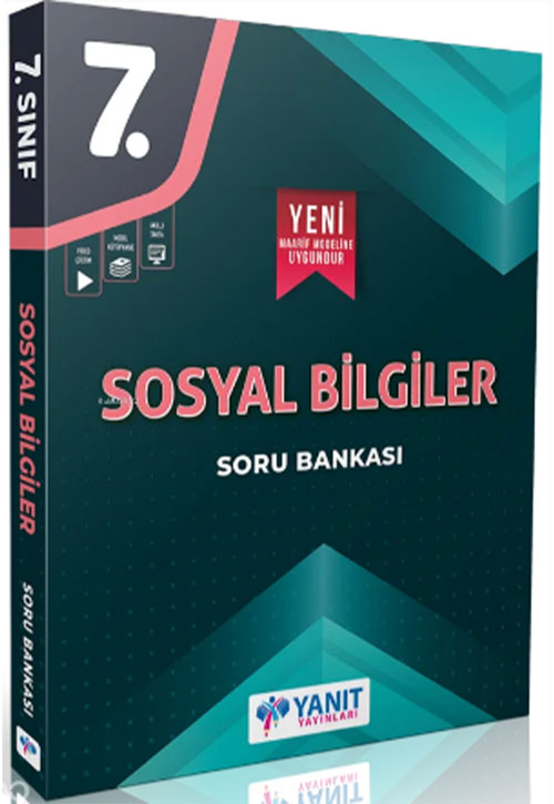 7. Sınıf Sosyal Bilgiler Soru Bankası - Yanıt Komisyon kitap kapağı
