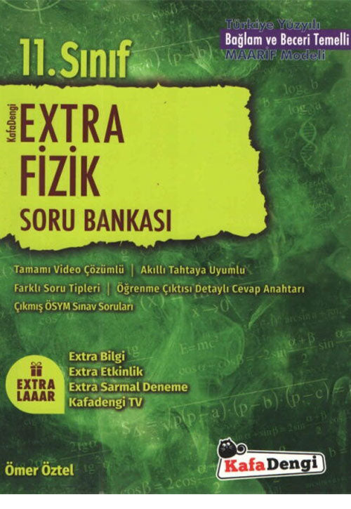 11. Sınıf Fizik Extra Soru Bankası Kafa Dengi Yayınları - Ömer Öztel kitap kapağı