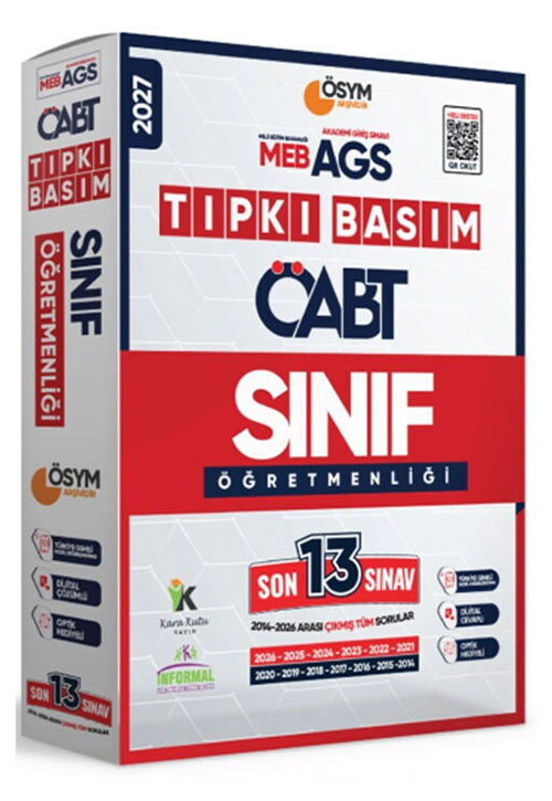 2027 MEB AGS ÖABT Sınıf Öğretmenliği ÖSYM Tıpkı Basım Son 14 Sınav - İnformal Komisyon kitap kapağı