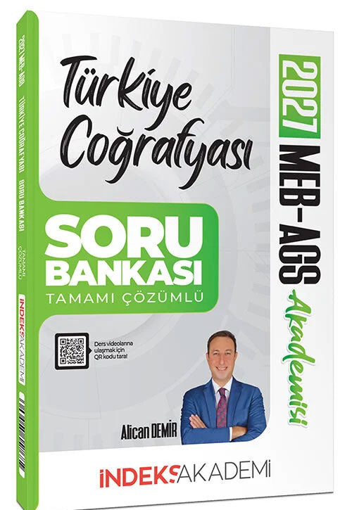 2027 MEB-AGS Akademisi Türkiye Coğrafyası Soru Bankası Çözümlü - Alican Demir kitap kapağı