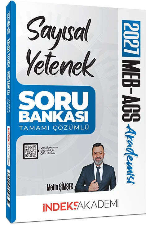 2027 MEB-AGS Akademisi Sayısal Yetenek Soru Bankası Çözümlü - Metin Şimşek kitap kapağı
