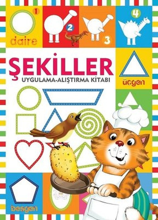 Şekiller-Uygulama Alıştırma Kitabı | Halk Kitabevi