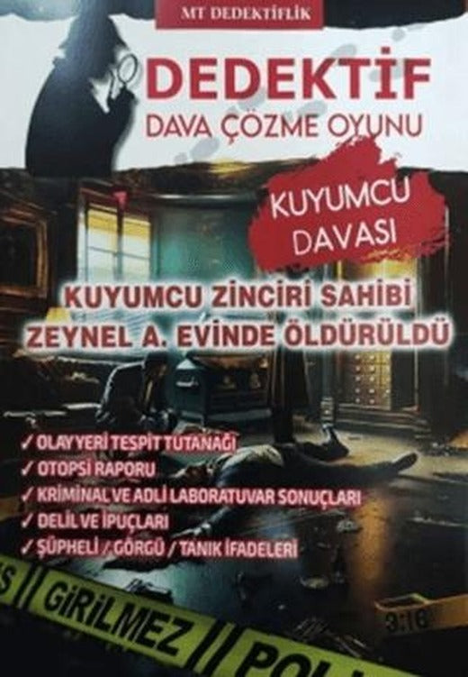 Dedektif Dava Çözme Oyunu | MT Dedektiflik (Ciltsiz)