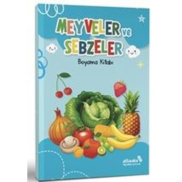 Meyveler ve Sebzeler - Boyama Kitabı | alBaraka Yayınları (İnce Kapak)