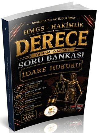 HUKAL HMGS-Hakimlik Derece İdare Hukuku Soru Bankası | Savaş Yayınevi (Ciltsiz)  - Resim 1