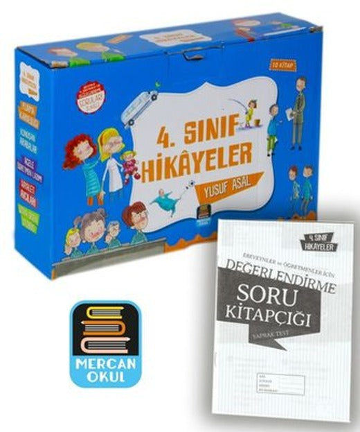 4. Sınıf Hikayeler Okuma Seti - 10 Kitap Takım | Mercan Okul (İnce Kapak)
