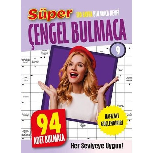 Süper Çengel Bulmaca 9 | Dokuz Yayınları (İnce Kapak)