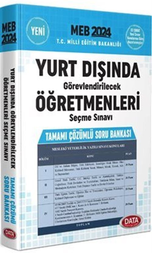 2026 Yurt Dışında Görevlendirilecek Öğretmenleri Seçme Sınavı Tamamı Çözümlü Soru Bankası