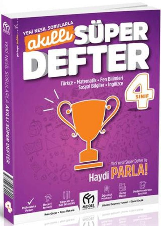 4. Sınıf Akıllı Süper Defter Tüm Dersler | Model Eğitim Yayıncılık (Ciltsiz)